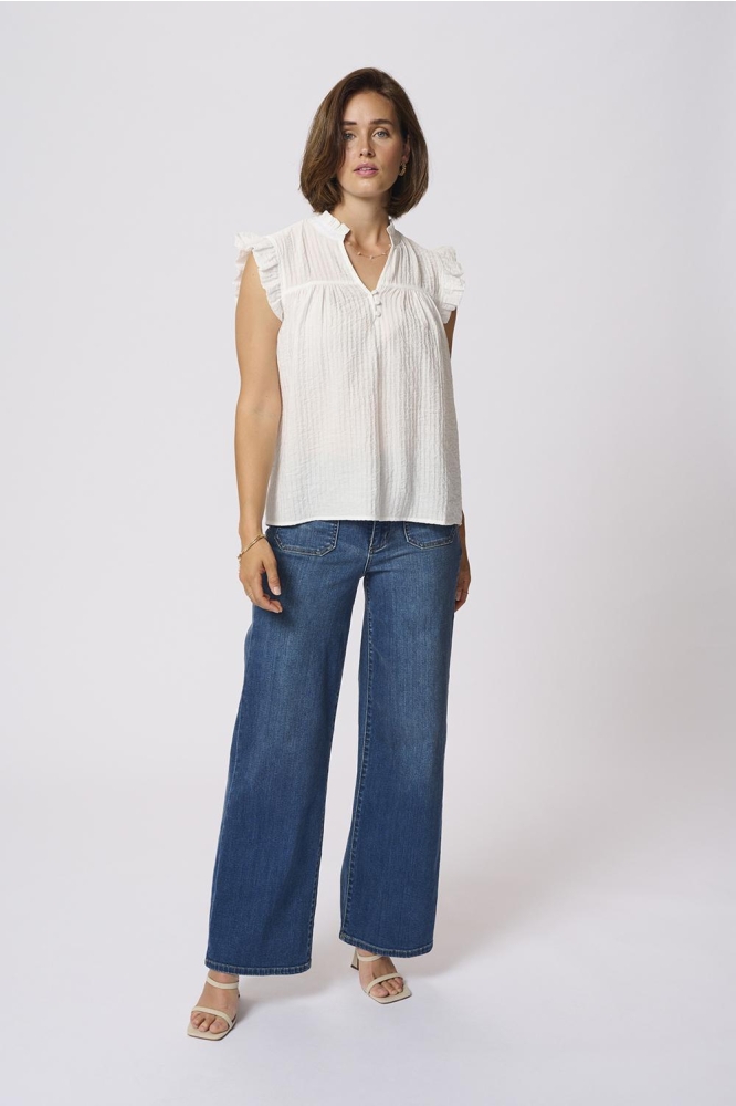 KALIANY VIA BLOUSE 10509993 CHALK